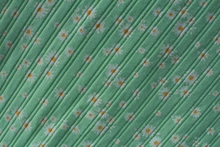 棉涤弹力针织印花罗纹（10*2）
